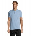 PERFECT MEN Polo 180g, Taivaansininen Pique