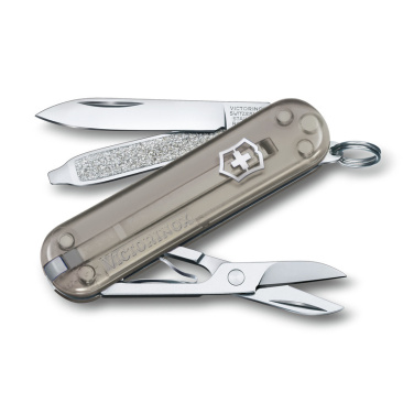 Logo trade liikelahja mainoslahja tuotekuva: Taskuveitsi Classic SD läpinäkyvä Victorinox