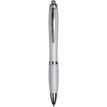 Logotrade mainoslahjat kuva: Curvy ballpoint pen with frosted barrel and grip