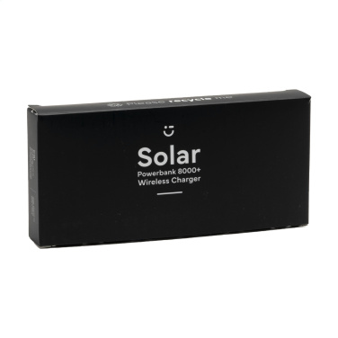 Logo trade mainostuote kuva: Solar Powerbank 8000+ langaton laturi