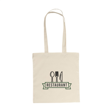 Logo trade liikelahja mainoslahja tuotekuva: ShoppyBag (135g/m²) pitkäkahvainen puuvillakassi