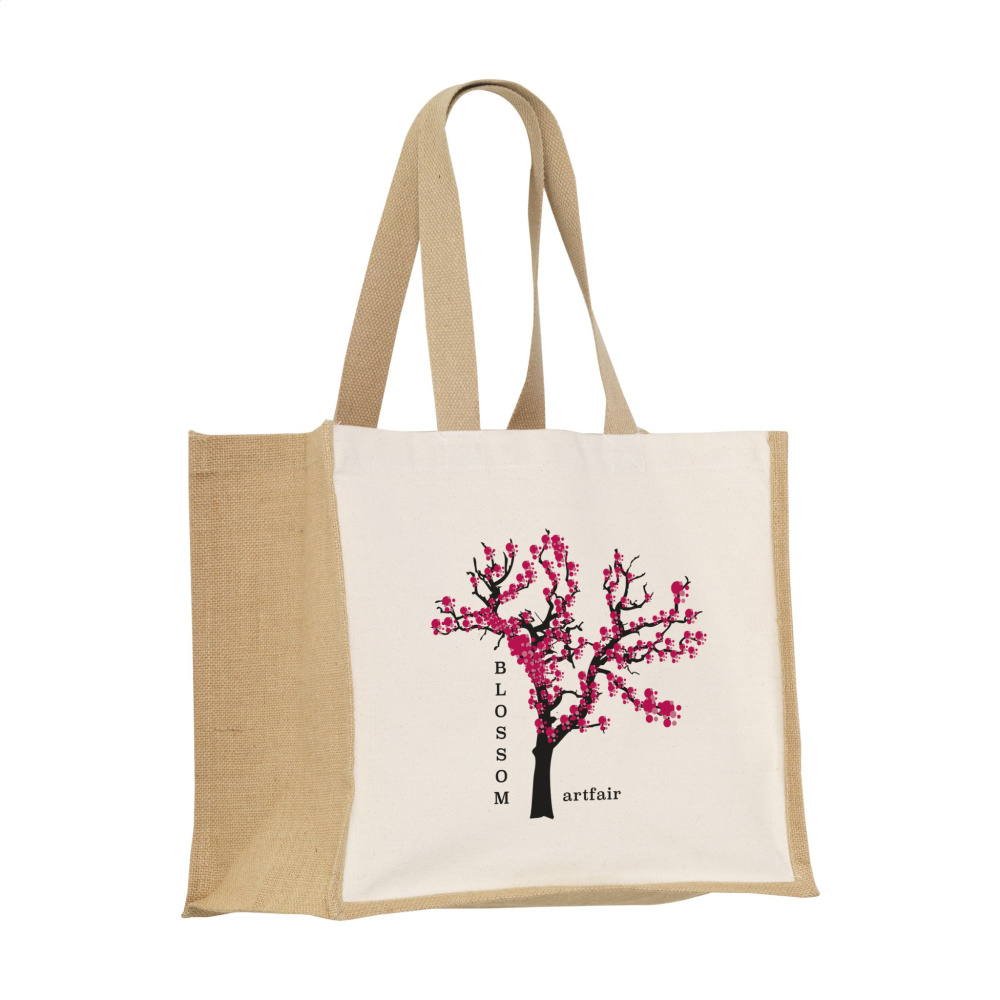 Logo trade mainostuote kuva: Jute Canvas Shopper (320 g/m²) pussi