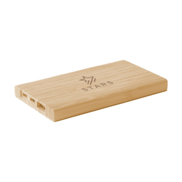 Logo trade mainoslahja kuva: Bamboo 4000 Powerbank ulkoinen laturi