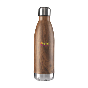 Logo trade liikelahja mainoslahja tuotekuva: Topflask Wood 500 ml juomapullo