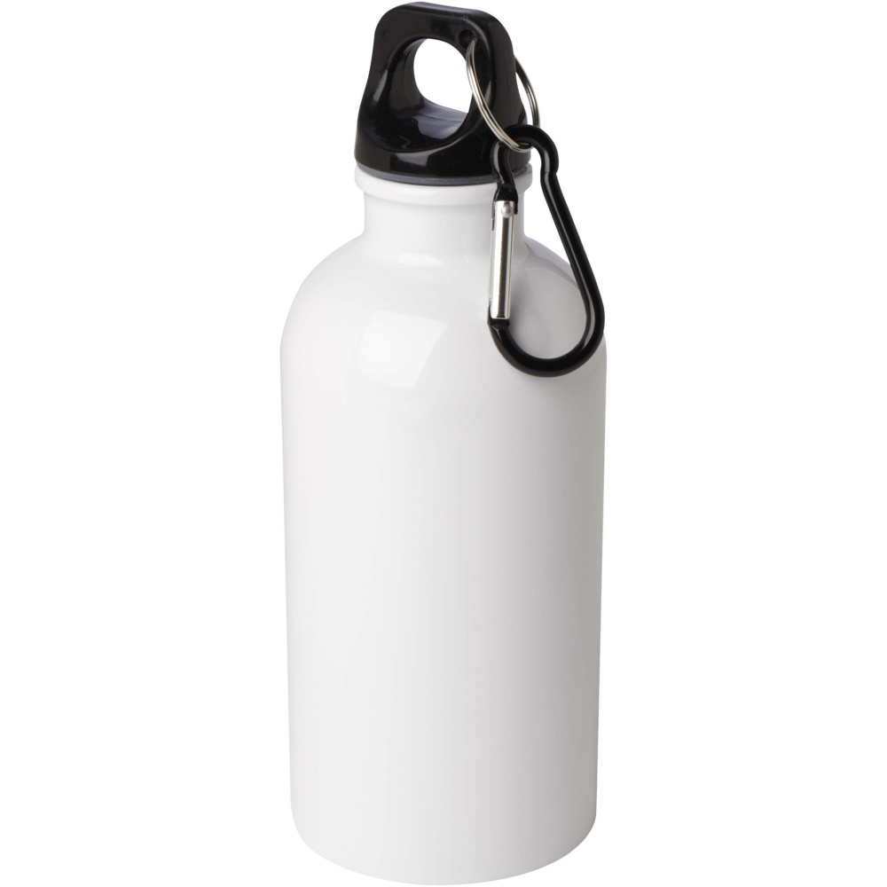 Logo trade liikelahjat mainoslahjat kuva: Oregon 400 ml:n RCS-sertifioitu, yksiseinämäinen, ruostumattomasta teräksestä valmistettu vesipullo jousihaalla