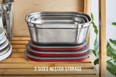 Logotrade mainoslahjat kuva: Black+Blum 3-osainen ateriarasiasetti – S, M, L