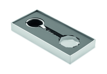 Logo trade mainoslahja ja liikelahja tuotekuva: Pyöreä lasiavaimenperä