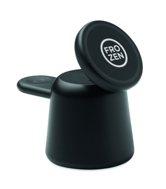 Logotrade liikelahja mainoslahja kuva: 3 in 1 langaton laturi 15W