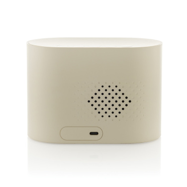 Logo trade liikelahjat tuotekuva: LumaRise RCS -herätyskello, valkoinen kohina, kierrätysmuovi