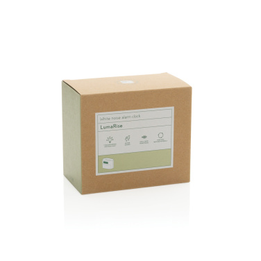 Logo trade mainostuote kuva: LumaRise RCS -herätyskello, valkoinen kohina, kierrätysmuovi