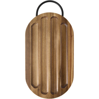 Logotrade mainoslahja ja liikelahja kuva: Prestige akaasiapuinen leikkuulauta leipäveitsellä