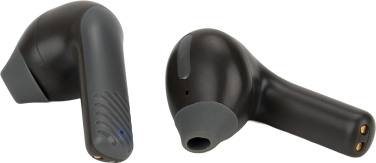 Logo trade liikelahja mainoslahja tuotekuva: Bluetooth-kaiutin HF01 sisäänrakennetuilla nappikuulokkeilla 2-in-1