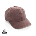 BEAU AWARE™ 6-osainen 270 g/m²:n puuvillatwill-lippalakki, punainen