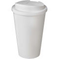Americano® POP 350 ml eristetty muki, jossa on läikkymissuojattu kansi, Valkoinen