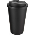 Brite-Americano® POP 350 ml eristetty muki, jossa on roiskesuojattu kansi, Musta