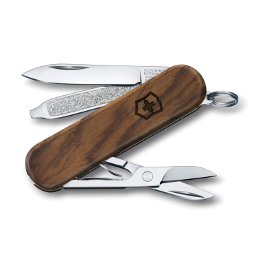 Logotrade liikelahjat kuva: VICTORINOX-taskuveitsi Classic SD Wood, 5 toimintoa
