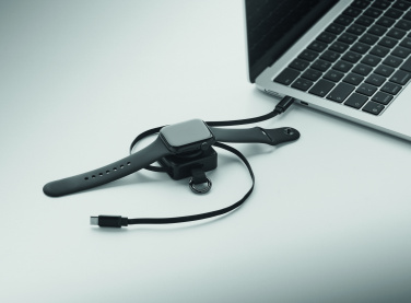 Logotrade liikelahja tuotekuva: Kelautuva 100 W:n USB-C-kaapel