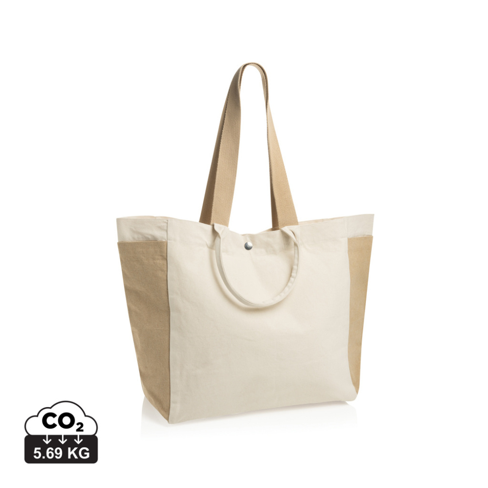 Logotrade liikelahjat kuva: BEAU AWARE™ 400 g/m² rCanvas -monikäyttöinen ostoskassi