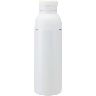 Logo trade liikelahjat mainoslahjat kuva: Illuminate 650 ml:n RCS-kierrätetty, ruostumattomasta teräksestä valmistettu kaksiseinämäinen vesipullo, jossa on kolmiosainen kansisetti