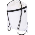 Oriole RPET narureppu, jossa vetoketjullinen etutasku, 5 l, Valkoinen