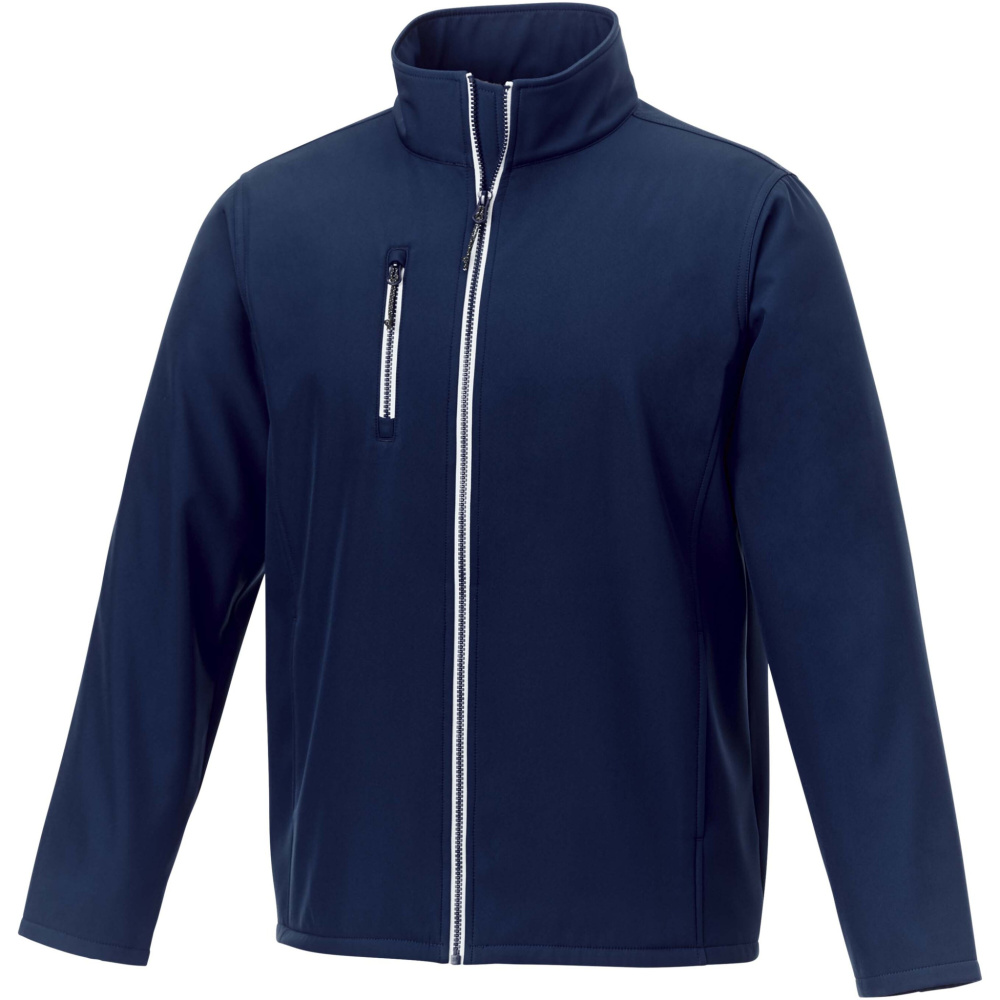 Logotrade liikelahja tuotekuva: Orion softshell-takki miesten GRS-kierrätysmateriaalista valmistettu
