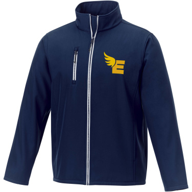 Logo trade mainostuotet tuotekuva: Orion softshell-takki miesten GRS-kierrätysmateriaalista valmistettu