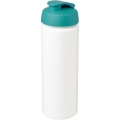 Baseline® Plus grip 750 ml sportinis buteliukas su atverčiamu dangteliu, Balta / Aqua