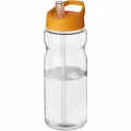 H2O Active® Base Tritan™ 650 ml sportinis butelis su snapelio dangteliu, Skaidrus skaidrus / oranžinis