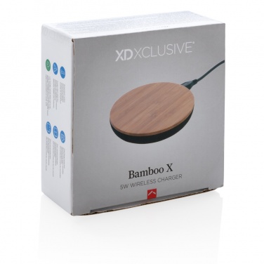 Logotrade firminės dovanos nuotrauka: Bamboo X 5W belaidis įkroviklis