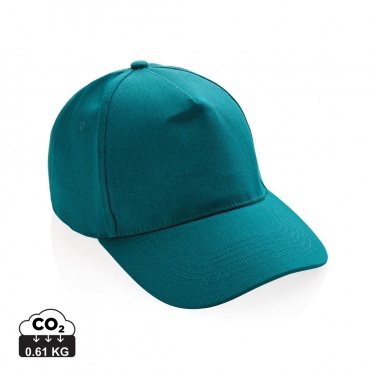 Logotrade dovana nuotrauka: Impact 5-panel 280gr Perdirbtos medvilnės kepuraitė su AWARE™ žymekliu