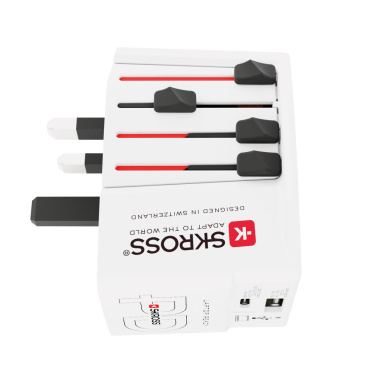 Logotrade reklaminės dovanos nuotrauka: SKROSS World Travel Adapter MUV 65W PD su USB C laidu