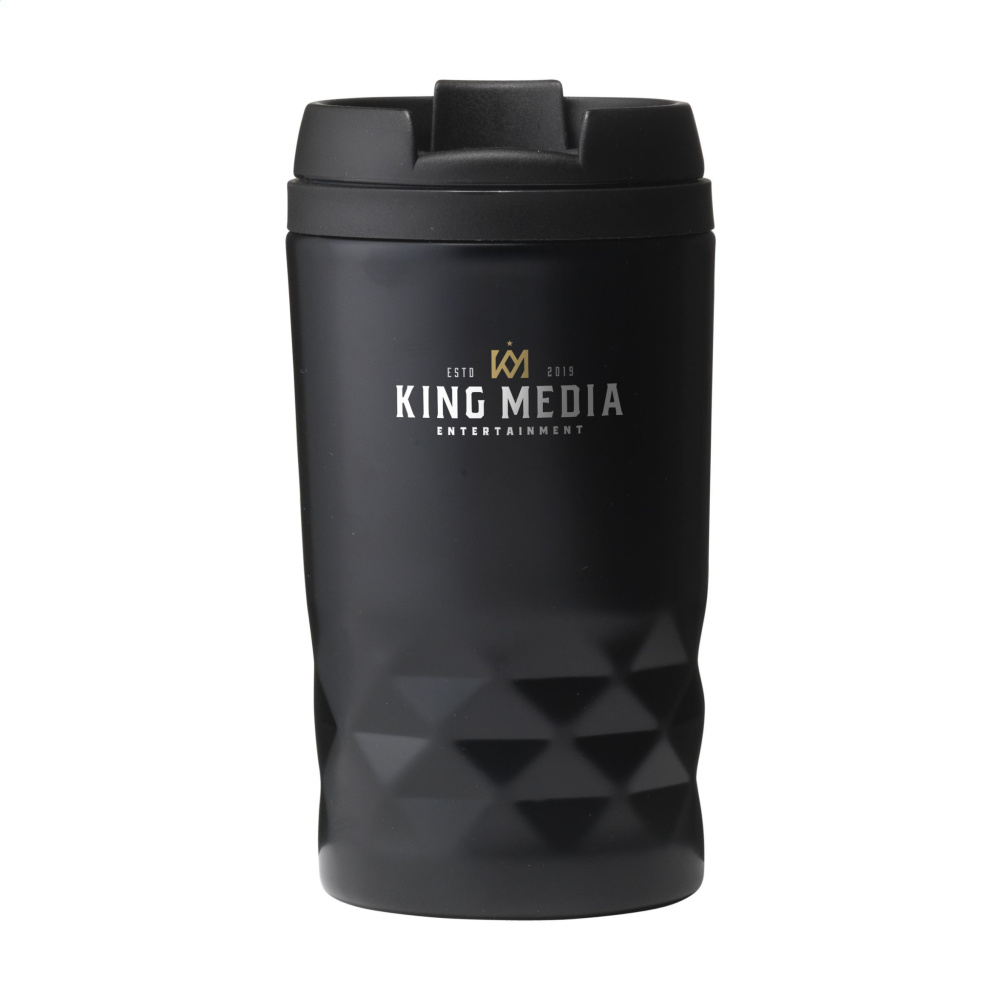 Logotrade verslo dovanos nuotrauka: Graphic Mini Mug RCS Recycled Steel 250 ml termopuodelis