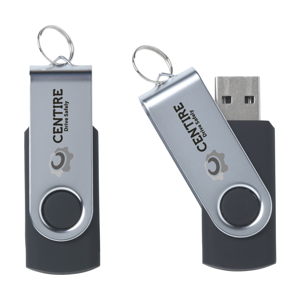 Logotrade reklaminės dovanos nuotrauka: USB Twist iš sandėlio 4 GB