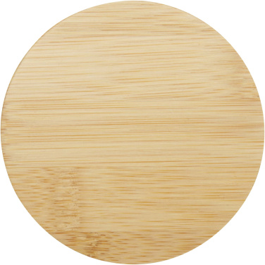 Logotrade dovana nuotrauka: Leona 350 ml stiklinis puodelis su bambukiniu dangteliu