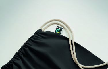 Logotrade dovana nuotrauka: Raišteliu užtraukiamas maišelis „Fairtrade“, 180 g