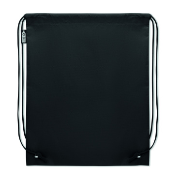 Logotrade verslo dovanos nuotrauka: Raišteliu užtraukiamas maišelis iš RPET neaustinės medžiagos