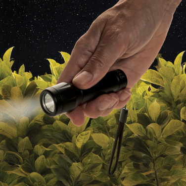 Logotrade reklaminės dovanos nuotrauka: „Flara RSC“ perdirbto plastiko USB įkraunamas žibintuvėlis