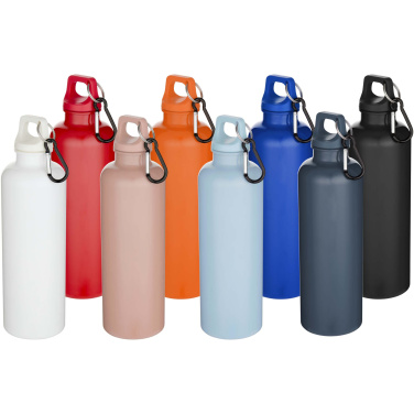 Logotrade firminės dovanos nuotrauka: Oregon 750 ml vienspalvis RCS perdirbto plastiko vandens butelis su karabinu