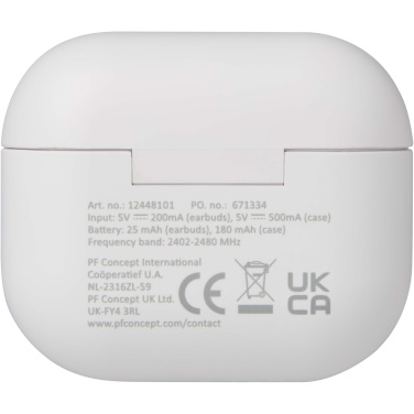 Logotrade reklaminės dovanos nuotrauka: „Altais“ perdirbto plastiko belaidės „Bluetooth®“ ausinės