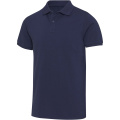 Beryl 220 g/m² trumpomis rankovėmis unisex polo marškinėliai, Karinis jūrų laivynas