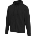 „Jasper“ 280 g/m² unisex OCS ekologiškai perdirbto audinio džemperis su gobtuvu, Juoda