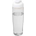 H2O Active® Tempo 700 ml sporta pudele ar pārslēdzamu vāku, Caurspīdīgs / Balts