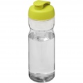 H2O Active® Base 650 ml sporta pudele ar pārslēdzamu vāku, Caurspīdīgs / Kaļķis