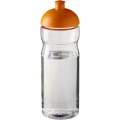 H2O Active® Base 650 ml kupola vāka sporta pudele, Caurspīdīgs / oranžs