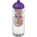 H2O Active® Base 650 ml kupola vāka sporta pudele un infūzija, Caurspīdīgs / violets