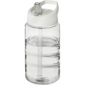 H2O Active® Bop 500 ml sporta pudele ar vāku, Caurspīdīgs / Balts