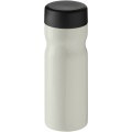 H2O Active® Eco Base 650 ml ūdens pudele ar skrūvējamu vāciņu, Ziloņkaula balts / vienkrāsains melns