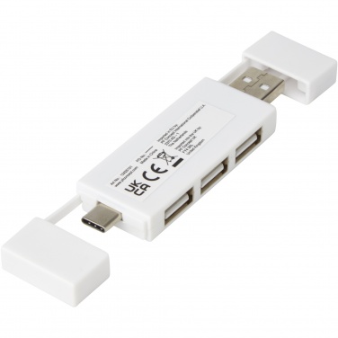 Logotrade biznesa dāvanas foto: Mulan duālais USB 2.0 centrmezgls