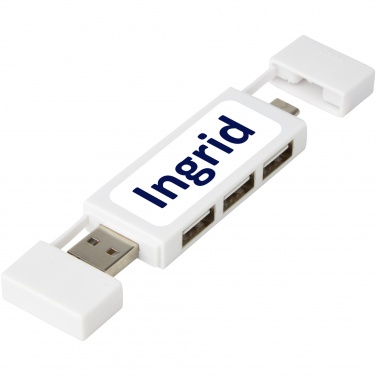 Logotrade ziemassvētku dāvanas foto: Mulan duālais USB 2.0 centrmezgls