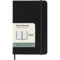 Moleskine horizontālais cietais vāks 12 mēnešu PK nedēļas plānotājs, Vienkrāsains melns